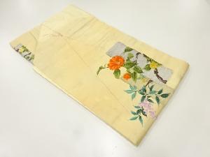 未使用品　枝花模様織出し名古屋帯